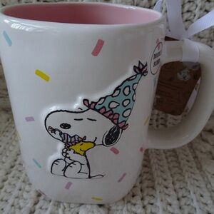 Rae Dunn Peanuts Happy Birthday Mug